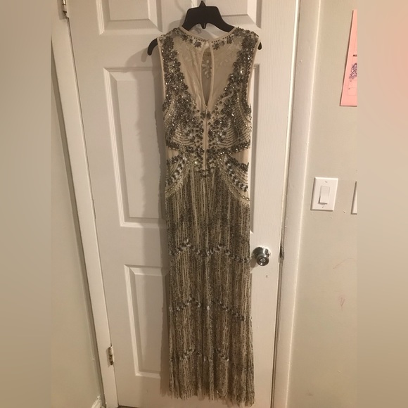 Aidan Mattox beaded gown long dress - Picture 3 of 5